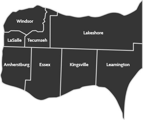 Map of Windsor-Essex County